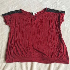 Loose Red Blouse w/ Fun Sleeves